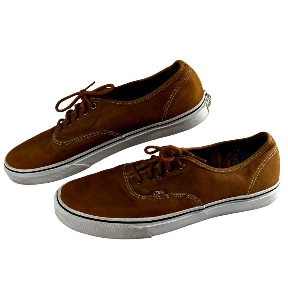VANS Casual Sneakers, Brown, TC97, Leather, Men's Size 11